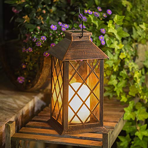 TAKE ME Solar Lantern,Outdoor Garden Hanging Lantern-Waterproof LE...