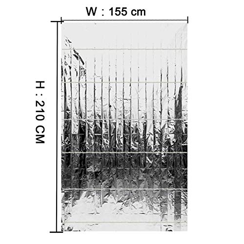 Takefuns 2 PCS Plants Garden Greenhouse Covering Foil Sheets,Silve...