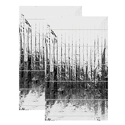 Takefuns 2 PCS Plants Garden Greenhouse Covering Foil Sheets,Silve...