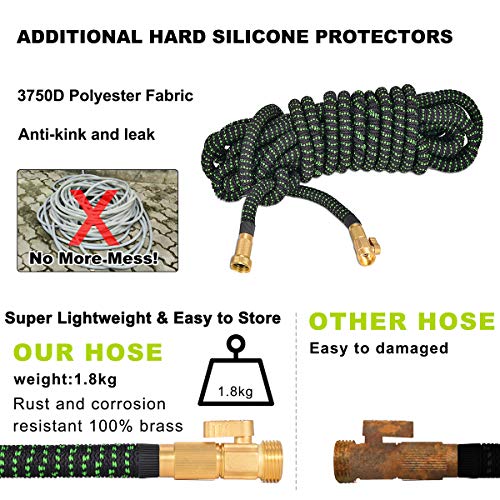 Takuvan 100ft Expandable Garden Hose, Durable Flexible Expanding W...