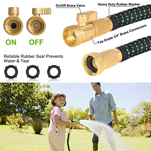 Takuvan 100ft Expandable Garden Hose, Durable Flexible Expanding W...