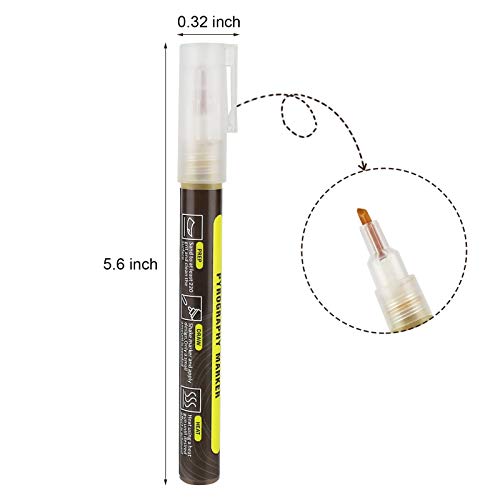 Wood Burning Marker Pen for DIY Scortch Marker Painting, Replace W...