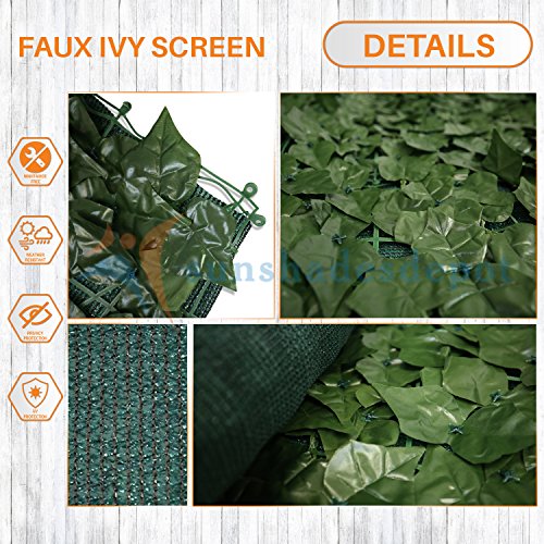 TANG by Sunshades Depot 58 x 156 inch Artificial Faux Ivy Privac...