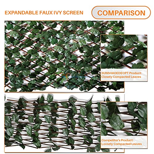 TANG Sunshades Depot 15 x 48 Double Side Artificial Faux Ivy Pri...
