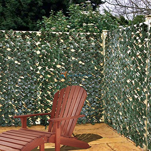 TANG Sunshades Depot 15 x 48 Double Side Artificial Faux Ivy Pri...