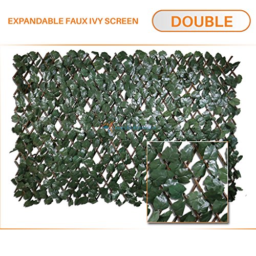 TANG Sunshades Depot 15 x 48 Double Side Artificial Faux Ivy Pri...