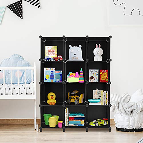 Tangkula 12 Cubes Storage Organizer, DIY Plastic PP Closet Cabinet...