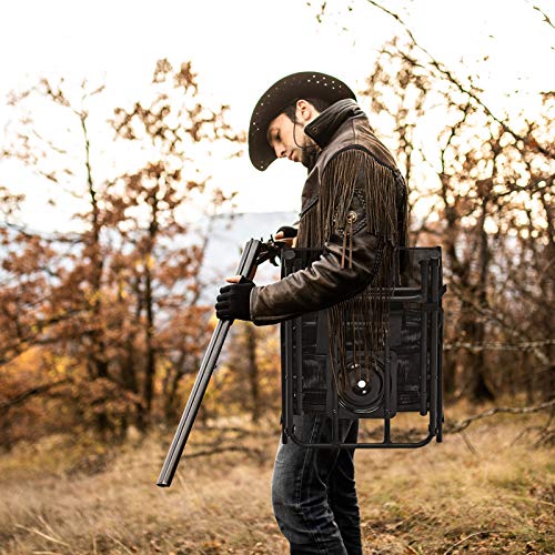 Tangkula 360-degree Swivel Blind Chair, Foldable Free Rotation Hun...