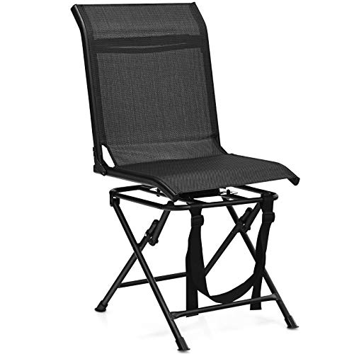 Tangkula 360-degree Swivel Blind Chair, Foldable Free Rotation Hun...