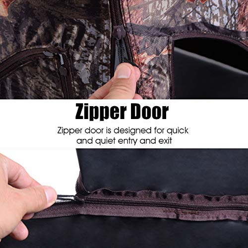 Tangkula Hunting Blinds 2-3 People Portable Pop Up Turkey Hunting ...