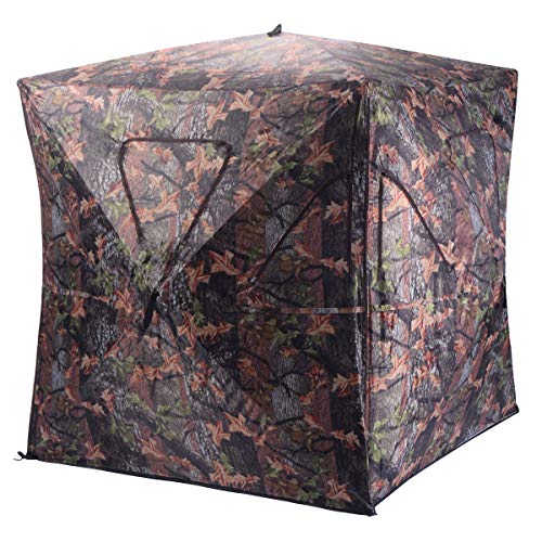 Tangkula Hunting Blinds 2-3 People Portable Pop Up Turkey Hunting ...