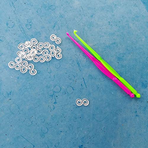 Tangser 600 Pieces S Clips Rubber Band Clips Plastic Connectors ...