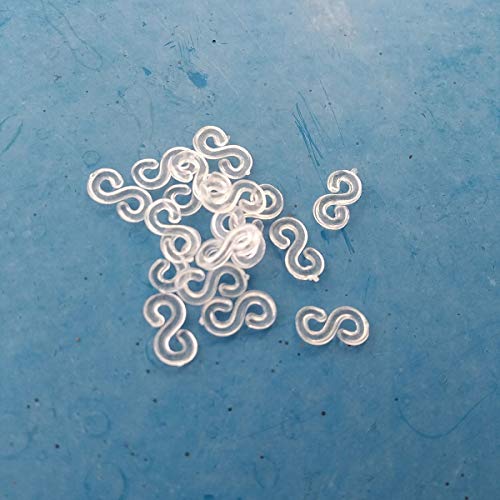 Tangser 600 Pieces S Clips Rubber Band Clips Plastic Connectors ...