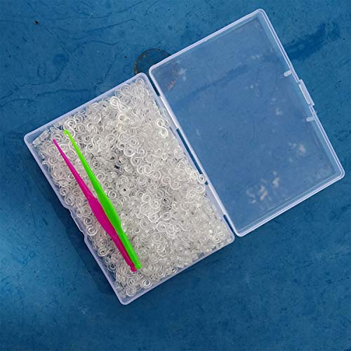 Tangser 600 Pieces S Clips Rubber Band Clips Plastic Connectors ...