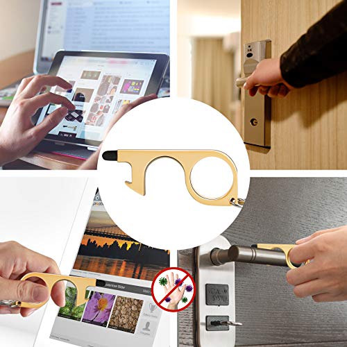 TANJALI Multifunctional Touchless Door Opener Tool,No-Touch Button...