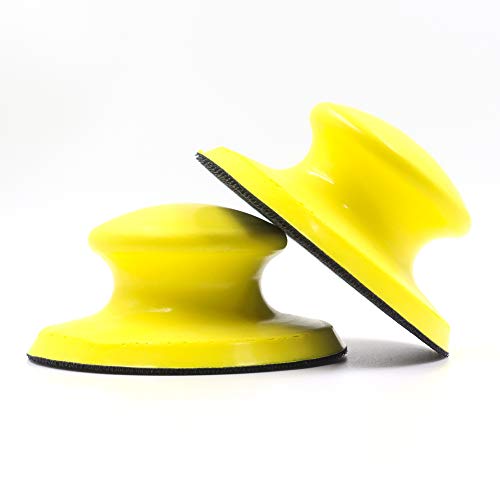 5 Inch Hook and Loop Hand Sanding Block Round Sanding Pad Hook Bac...