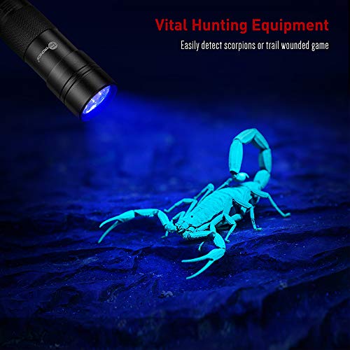 TaoTronics Black Light, 12 LEDs 395nm UV Blacklight Flashlights De...