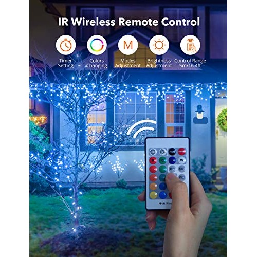 TaoTronics TT-SL213 RGB LED String Lights,Christmas Decorations Li...