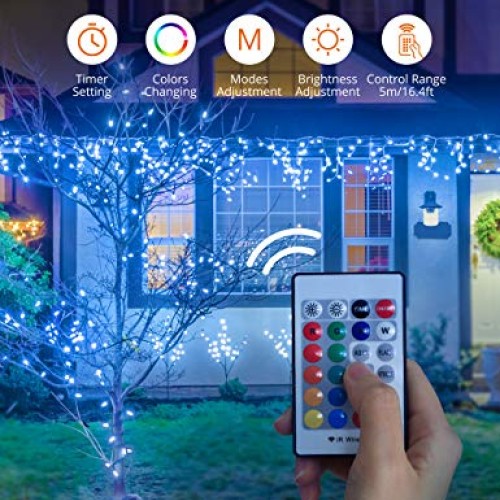 TaoTronics TT-SL213 RGB LED String Lights,Christmas Decorations Li...