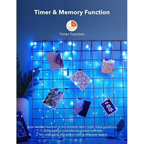 TaoTronics TT-SL213 RGB LED String Lights,Christmas Decorations Li...