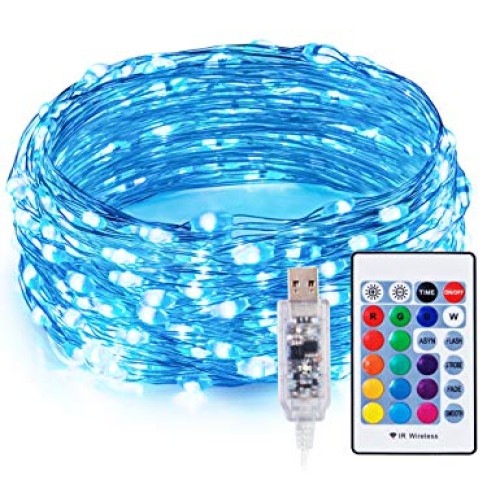 TaoTronics TT-SL213 RGB LED String Lights,Christmas Decorations Li...