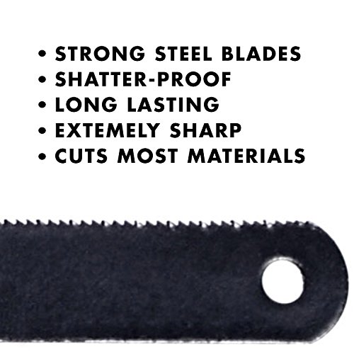 Hacksaw Replacement Blades 10 Pack High Speed 24 TPI - 12 Lengt...