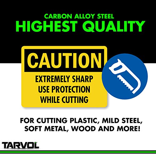 Hacksaw Replacement Blades 10 Pack High Speed 24 TPI - 12 Lengt...
