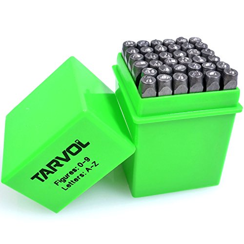 Number and Letter Stamp Set 36 Piece Punch Set/A-Z & 0-9 Industr...