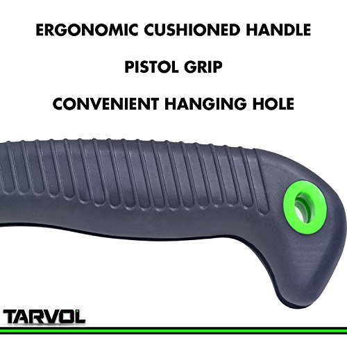 Tarvol Folding Hand Saw Razor Sharp 7 Blade Foldable Compact Ha...