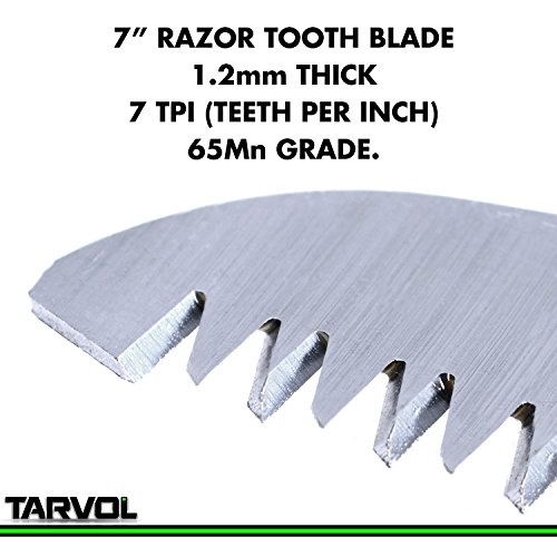 Tarvol Folding Hand Saw Razor Sharp 7 Blade Foldable Compact Ha...