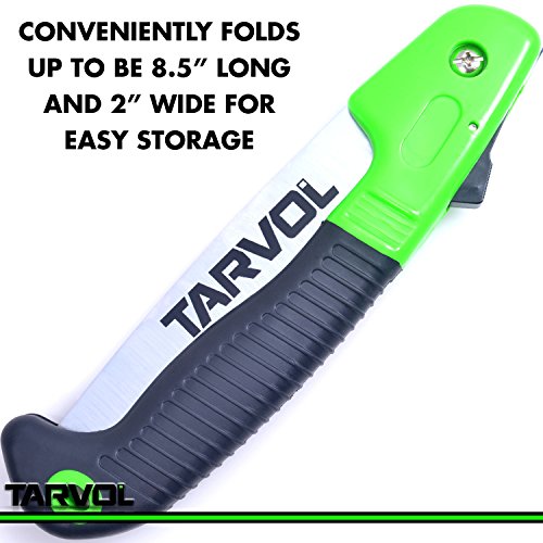 Tarvol Folding Hand Saw Razor Sharp 7 Blade Foldable Compact Ha...