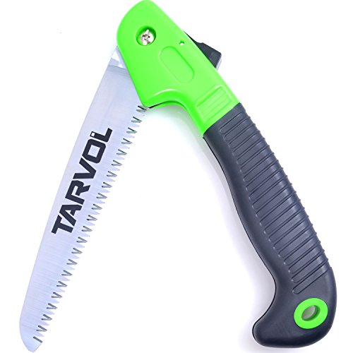 Tarvol Folding Hand Saw Razor Sharp 7 Blade Foldable Compact Ha...