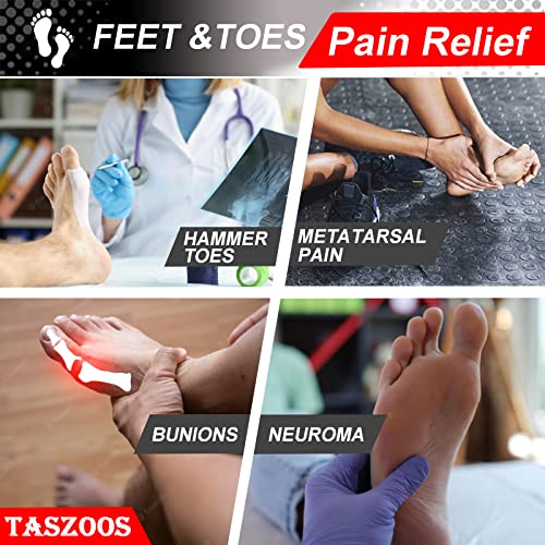 Toe Separators, 3 Pairs, Blue Toe Spacers, with Soft & Breathabl...