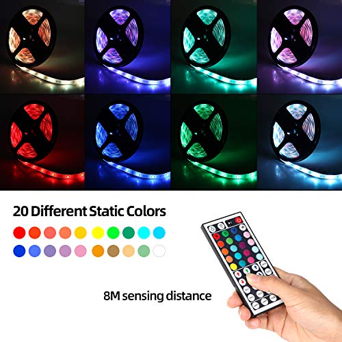 LED Strip Lights, TATUFY 10M/32.8FT 300 LEDs SMD 5050 RGB Strip Li...