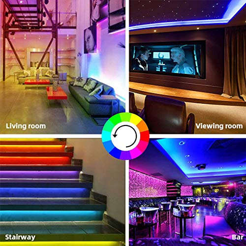 LED Strip Lights, TATUFY 10M/32.8FT 300 LEDs SMD 5050 RGB Strip Li...