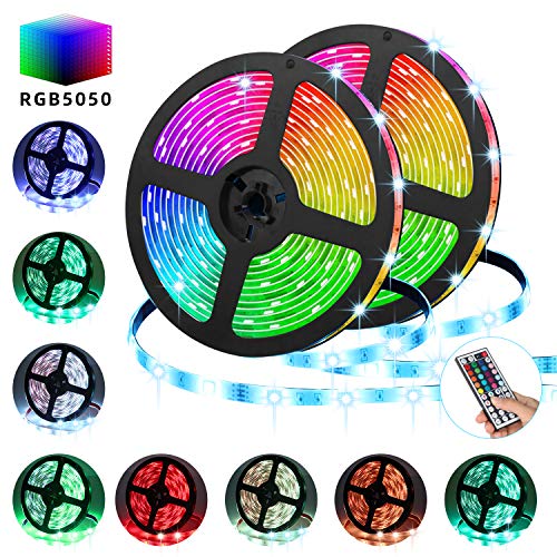 LED Strip Lights, TATUFY 10M/32.8FT 300 LEDs SMD 5050 RGB Strip Li...
