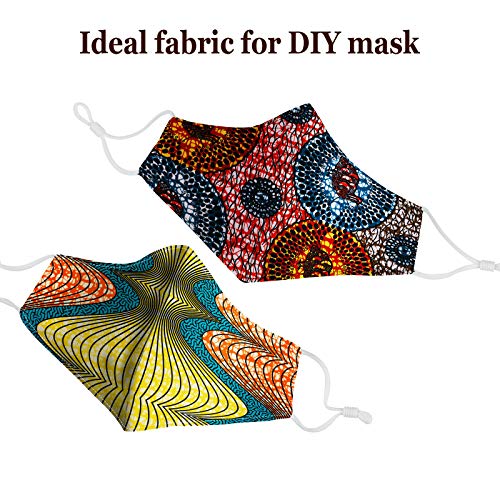 12 Pieces African Fabric Fat Quarters 19.5 x 15.7 Inch 50 x 40 cm...