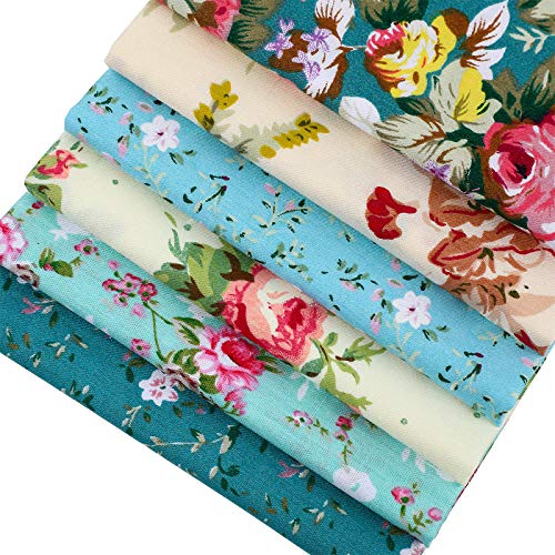 12 Pieces Floral Fat Quarters Patchwork Sewing Quilting Fabric Bun...
