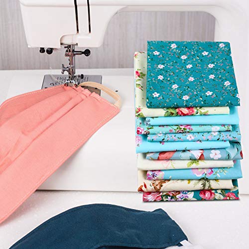 12 Pieces Floral Fat Quarters Patchwork Sewing Quilting Fabric Bun...