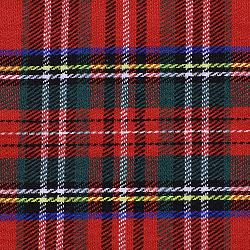 2 Pcs Christmas Red Plaid Fabric Buffalo Checked Cloth Yarn-Dyed T...