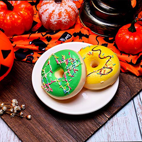 2 Pieces Halloween Cotton Fabric 1 Yard Ghost Pumpkin Cats Pattern...