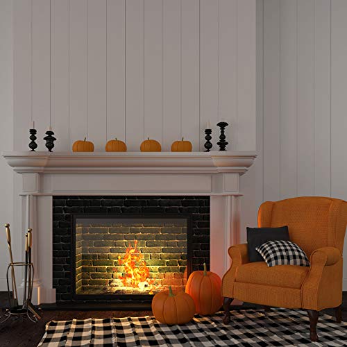 8 Pieces 20 x 20 Inch Print Plaid Fabric Check Gingham Buffalo Fab...