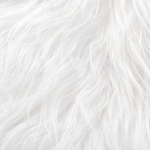 8 Pieces Faux Fur Square Fabric 10 x 10 Inch Shaggy Fur Patches Fa...