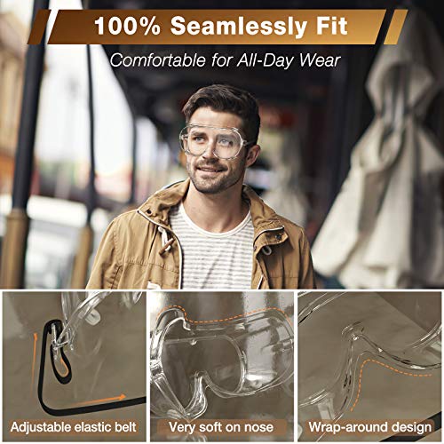 Safety Glasses Tavool Anti Fog Safety Goggles Over Glasses Protect...