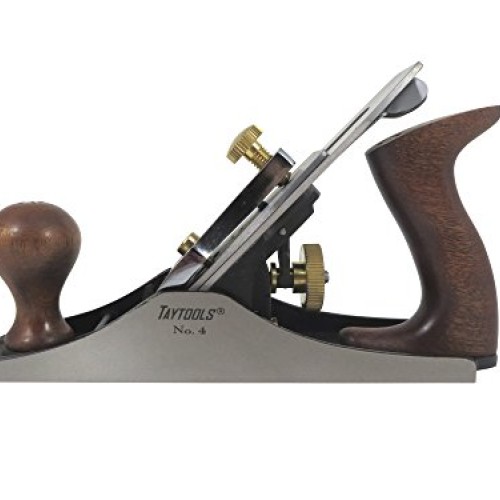 Taytools 469614 Smoothing Bench Hand Plane #4, 9-3/4 Inch Sole, Du...