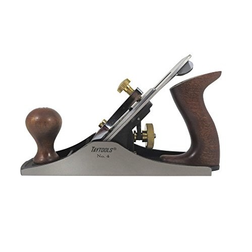 Taytools 469614 Smoothing Bench Hand Plane #4, 9-3/4 Inch Sole, Du...
