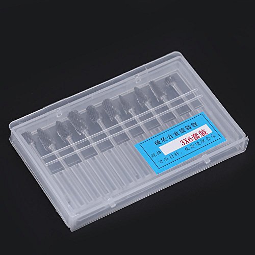 Tungsten Carbide Rotary Burr Set,1set Of 10 Wood Carving Drill Bit...
