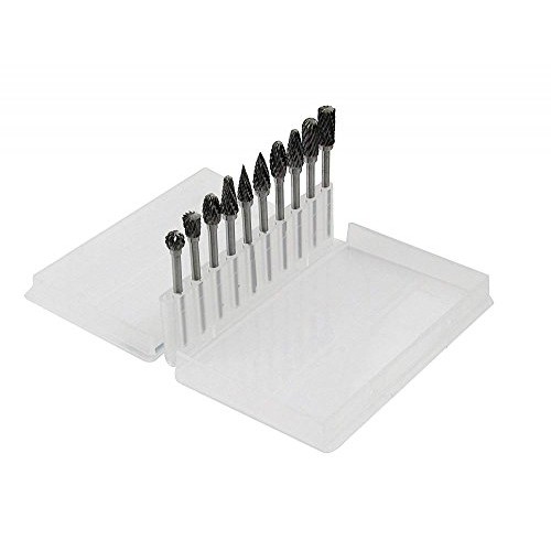 Tungsten Carbide Rotary Burr Set,1set Of 10 Wood Carving Drill Bit...