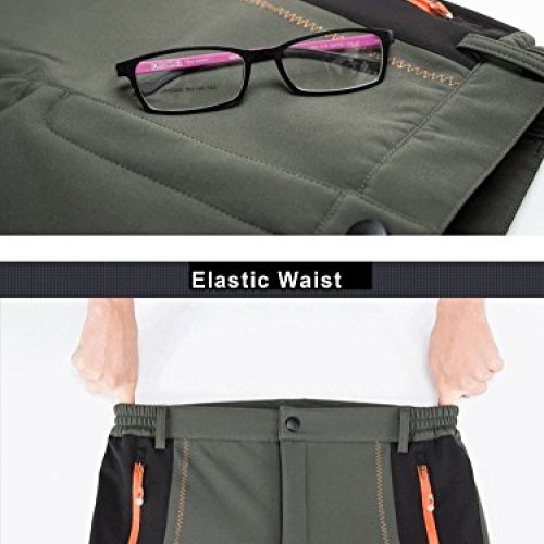 TBMPOY Mens Lightweight Winter Windproof Fleece Lined Snow Ski Pa...