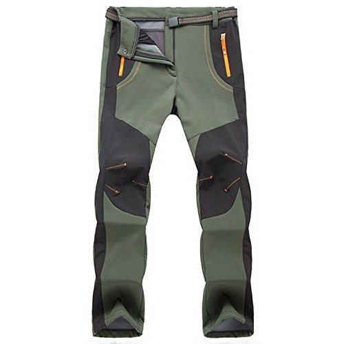 TBMPOY Mens Quick Dry Belted Waterproof Softshell Fleece Ski Pant...